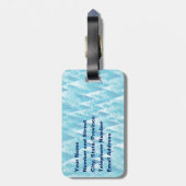 Blauwald-Fraktal Gepäckanhänger (Rückseite vertikal)