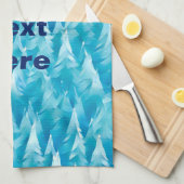 Blauwald-Fraktal Geschirrtuch (Viertel Falte)