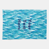 Blauwald-Fraktal Geschirrtuch (Horizontal)