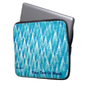 Blauwald-Fraktal Laptopschutzhülle (Vorderseite Links)