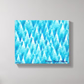 Blauwald-Fraktal Leinwanddruck (Vorderseite)