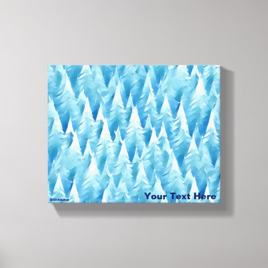 Blauwald-Fraktal Leinwanddruck (Vorderseite)