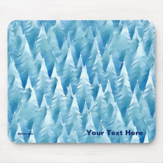 Blauwald-Fraktal Mousepad (Vorne)