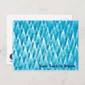 Blauwald-Fraktal Postkarte (Vorne/Hinten)