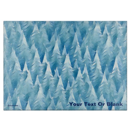 Blauwald-Fraktal Schneidebrett (Vorderseite)