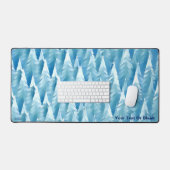 Blauwald-Fraktal Schreibtischunterlage (Tastatur & Maus)