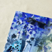 Blauwald mit Name Strandtuch (Beispiel)