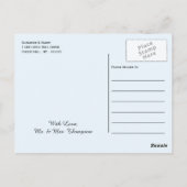 Blauwald, Rustikale Hochzeit Danke Postkarte (Rückseite)