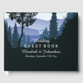 Blauwald, rustikale Hochzeit Gästebuch (Vorderseite)