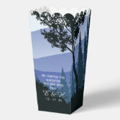 Blauwald, rustikale Hochzeit Geschenkschachtel (Vorderseite)