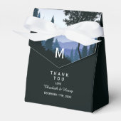 Blauwald, rustikale Hochzeit Geschenkschachtel (Vorderseite)