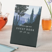 Blauwald, rustikale Hochzeit Sockelschild (In Situ)