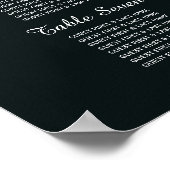 Blauwald, rustikale Hochzeitsstiftung Poster (Ecke)