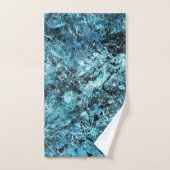 Blauwald unter Schnee oder Glasbruch Badhandtuch Set (Handtuch)