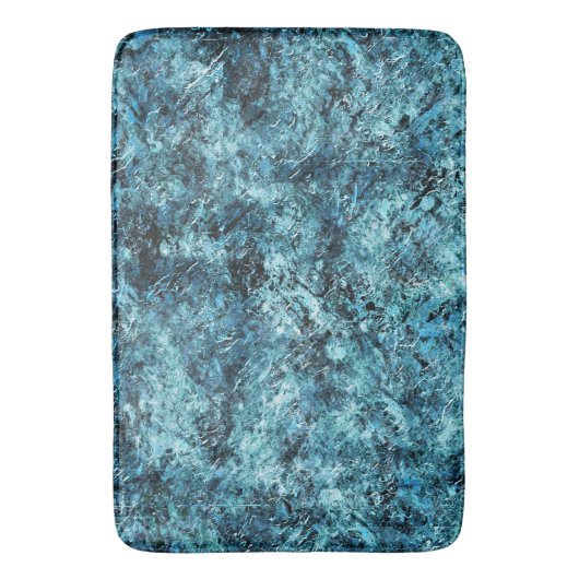 Blauwald unter Schnee oder knackiges Glas Badematte (Vorderseite Vertikal)