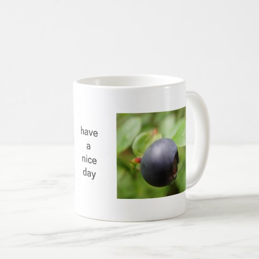 Blauwaldbeere der Tasse (VorderseiteRechts)