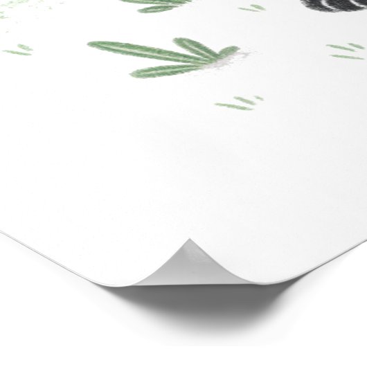 Blauwaldfisch-Fox-Wildtier Poster (Ecke)