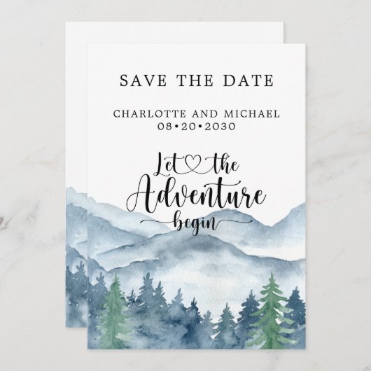 Blauwaldgebirge Save the Date (Vorne/Hinten)