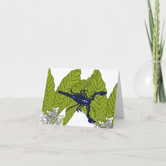 Blauwaldskorpion Karte (Vorderseite)