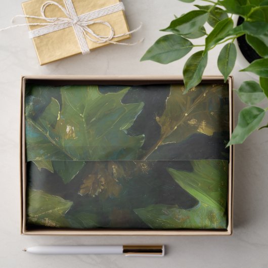 Blauwaldwächter Verzauberter Grüner Mann Seidenpapier (Geschenk)