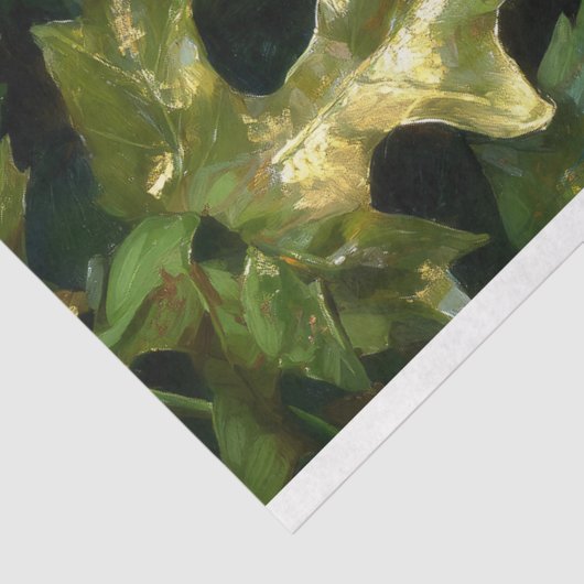 Blauwaldwächter Verzauberter Grüner Mann Seidenpapier (Ausschnitt)