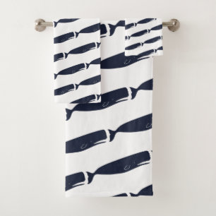 Blauwale der modernen Marine Badhandtuch Set