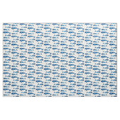 Blauwale der Wasserfarbe Stoff (Yard (91,4 cm))