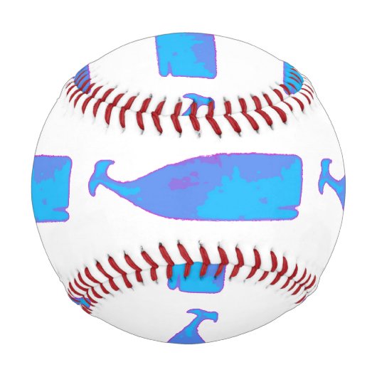 Blauwale mit beliebiger Farbe als Thunder_Cove Baseball (Vorderseite)