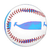 Blauwale mit beliebiger Farbe als Thunder_Cove Baseball (Vorderseite Links)