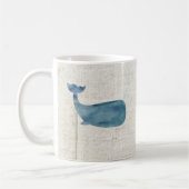 Blauwale — nautische Schiffskette Rustikal Kaffeetasse (Links)