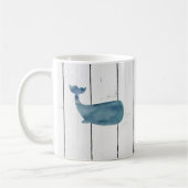 Blauwale — nautische Schiffskette Rustikal Kaffeetasse (Links)