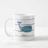 Blauwale — nautische Schiffskette Rustikal Kaffeetasse (Links)