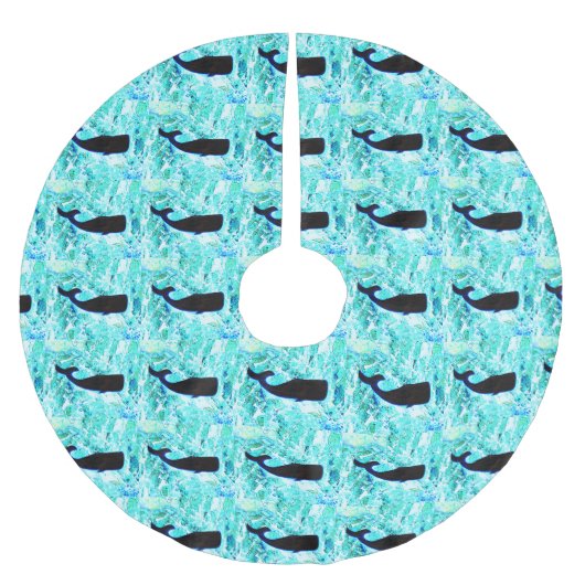 Blauwale Thunder_Cove Polyester Weihnachtsbaumdecke (Vorderseite)