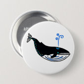 Blauwale - Tieraktivist - Wildtiere - Natur - Button (Vorne & Hinten)