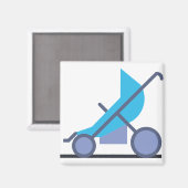 Blauwalze Magnet (Vorderseite/Rückseite)