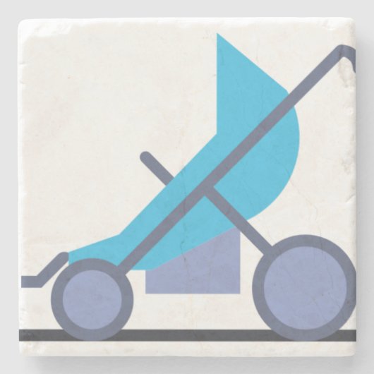 Blauwalze Steinuntersetzer (Vorderseite)