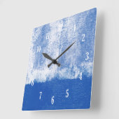 Blauwalzenuhr Quadratische Wanduhr (Winkel)