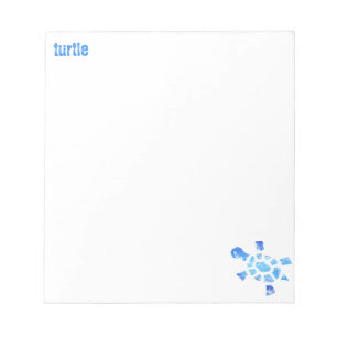 Blauwasserschildkröte Notizblock