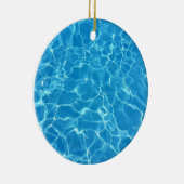 Blauwasserstruktur Keramik Ornament (Rechts)