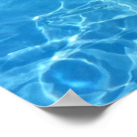 Blauwasserstruktur Poster (Ecke)