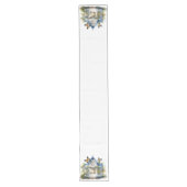 BLAUWEISE HÜTTE MIT GELBEN SCHALTFLÄCHEN GROßER TISCHLÄUFER (Vorderseite)