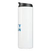 Blauweiß "Eklige Frau" Thermosbecher (Nach rechts gedreht)