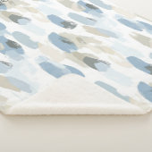 Blauweißcreme Abstrakt Sherpadecke (3/4)