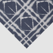 Blauweiße Abstrakte Gefärbte Krawatte Traditionell Seidenpapier (Ausschnitt)