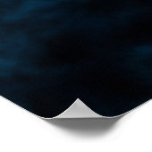 Blauweiße Biogefährdung Symbol Poster (Ecke)