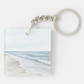 Blauweiße Flugzeuge Schlüsselanhänger (Rückseite)