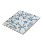 Blauweiße gestörte Stone-Look-Mosaik Fliese (Seite)