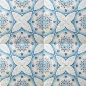 Blauweiße gestörte Stone-Look-Mosaik Fliese