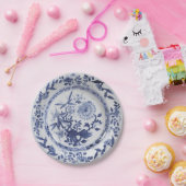 Blauweiße Imitate Porzellan Chinoiserie Zwiebel-Pa Pappteller (Party)