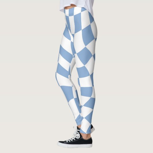 Blauweiße Leggings (Links)
